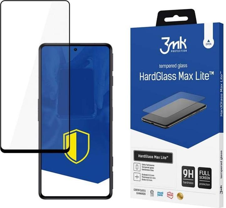 Actual product image 3MK Hardglass Max Lite screen protector (1 Piece, Xiaomi Poco F4 GT)