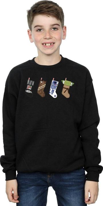Actual product image Star Wars Boys Christmas Stockings Sweatshirt (128)