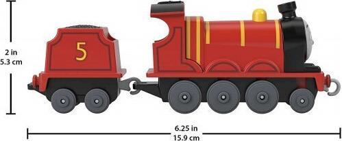 Image du produit Mattel Fisher-Price Thomas & Friends die-cast push-along James toy train engine for preschool kids ages 3+