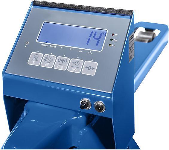 Actual product image eurokraft pro Pallet truck with scale, weight 110 kg