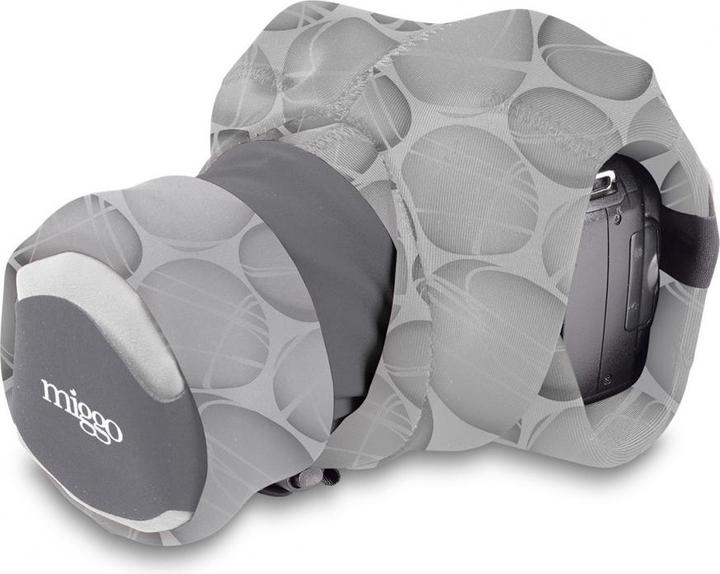 miggo Grip & Wrap, Digital camera, Spandex, Neoprene, Grey, DSLR, 41 cm, 140 mm