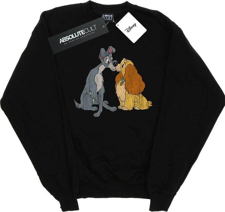 Immagine prodotto Disney Lady And The Tramp Distressed Kiss Felpa Uomo (M)
