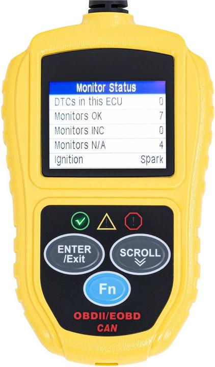 Produktbild MSW OBD2-Diagnosegerät Kfz 18 V LCD 9 Modi Fehlercodes, VIN, IDs, CVN, PCM, ECU, MIL