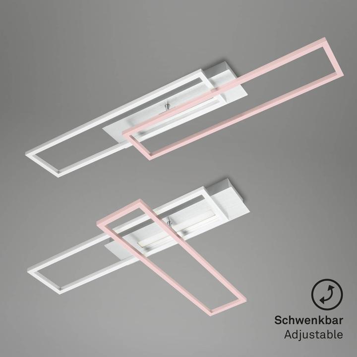 Immagine prodotto Briloner Plafoniera a LED, alluminio spazzolato, LED/40W (4400 lm)