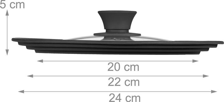 Produktbild Relaxdays Topfdeckel (24 cm, Kunststoff)