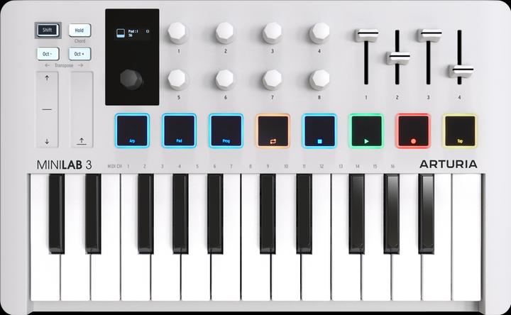 Image du produit Arturia MiniLab 3 White (Clavier)