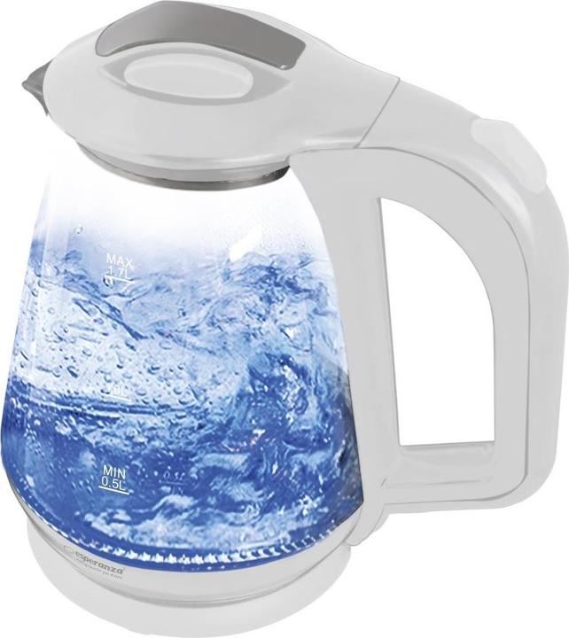 Esperanza Glass kettle MISSOURI 1,7L white (1.70 l)