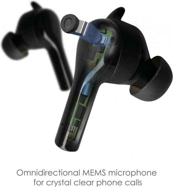 Image du produit Boompods Bassline GO Bluetooth® HiFi In Ear Headphones Casque intra-auriculaire, contrôle du volume (NC, 7 h, Sans fil)