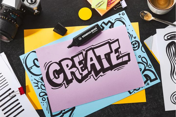 Produktbild STABILO Textmarker (Schwarz, 5 mm, 1 x)