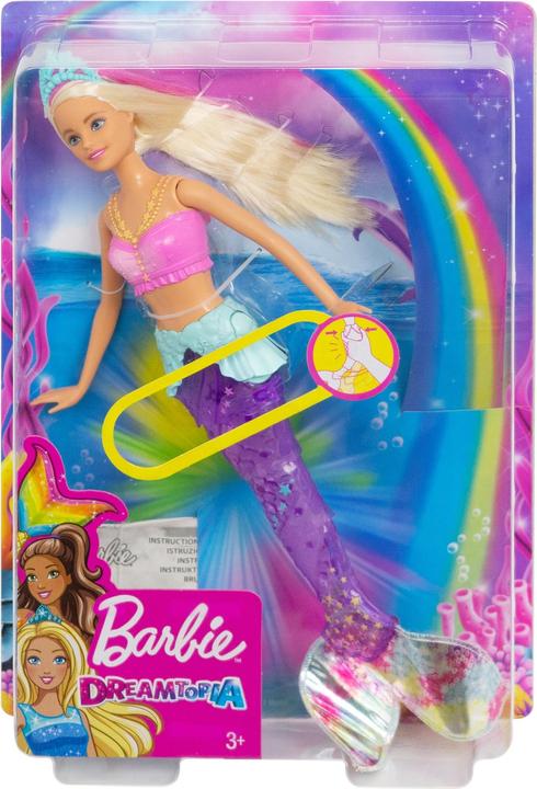 Image du produit Barbie Sirène Lumieres & Danse Aquatique Blonde - Poupée Mannequin - 3 ans et +