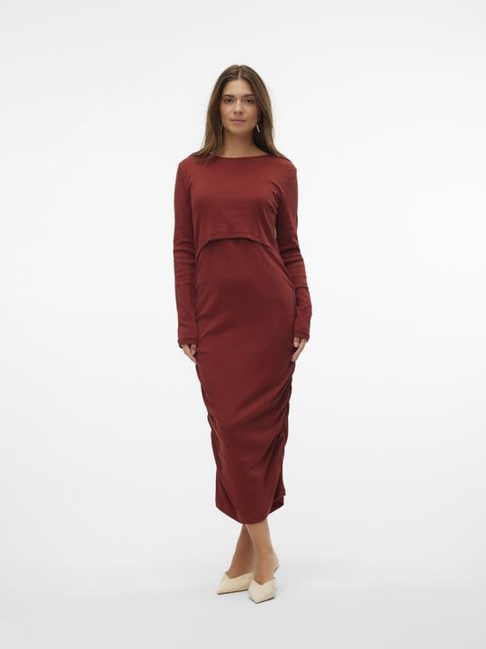 Produktbild Mamalicious Mlemily June Ls Jrs Midi Dress 2f Noos (XL)