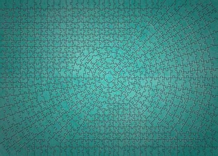 Actual product image Ravensburger Puzzle 12000189 - Krypt Puzzle Metallic Mint - Heavy puzzle for adults and children (736 pieces)
