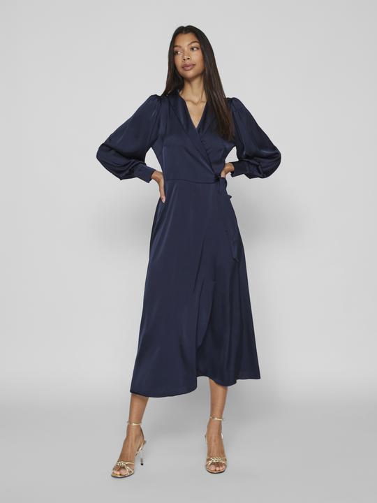 Actual product image Vila Long-sleeved midi wrap dress (34)