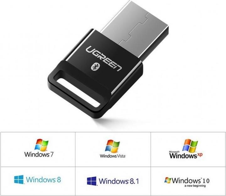 Immagine prodotto Ugreen Adattatore USB Bluetooth 4.0 Qualcomm aptX nero - Adattatore Bluetooth (Trasmettitore e ricevitore)