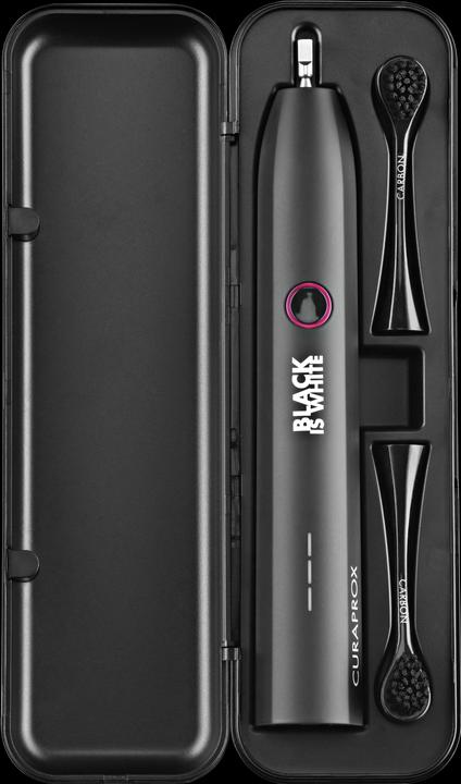 Curaprox Le noir hydrosonique est blanc (Brosse à dents sonique)