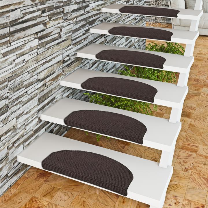 Actual product image Pergamon Natural Sisal Step Mats Set of 15 (24 x 65 cm)