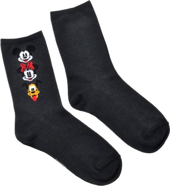 Produktbild Disney Mickey, Minnie, Pluto Socken Triple Face Grau 36-39 (36 - 39)