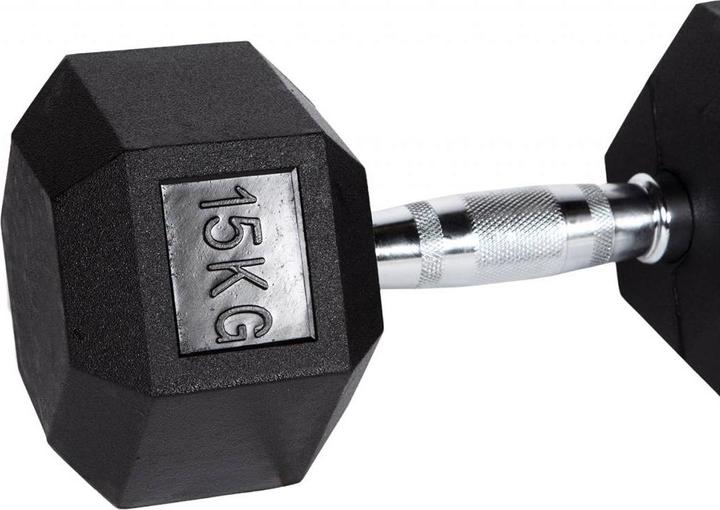 Productafbeelding Fitcom Hex Dumbbell (1 x 15 kg)