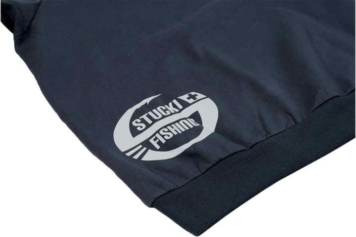 Produktbild Stucki Fishing Because Fanatics Hoodie Blau (XXL)