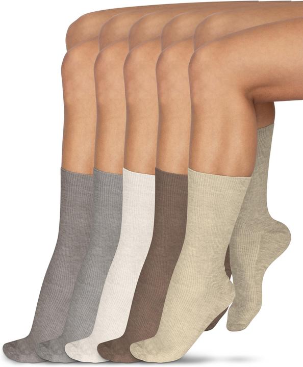 Produktbild Normani 10 Paar Gesundheitssocken mit hohem Baumwollanteil (10er Pack, 35 - 38)
