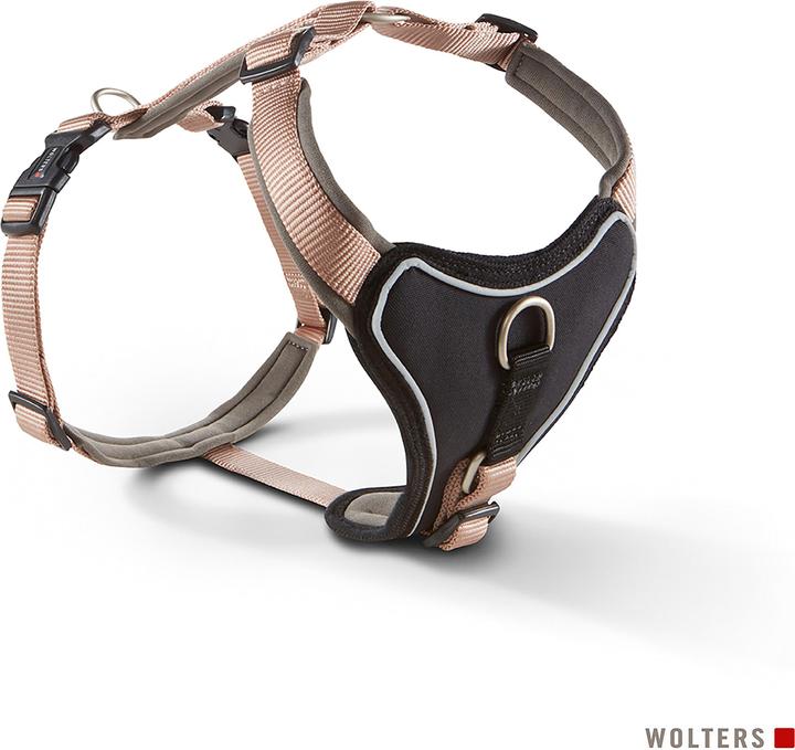 Actual product image Wolters Professional Comfort Harness Size 3 50-60 cm x 3,0 cm champagner/darkbrown (Dog sport)