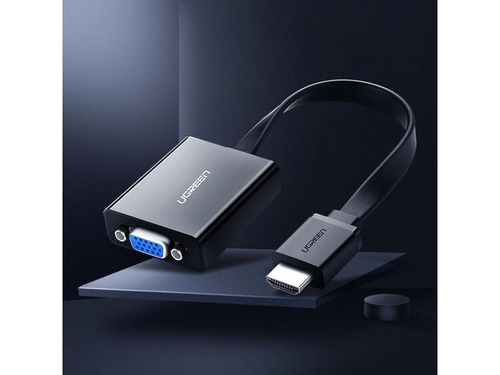 Immagine prodotto Ugreen Convertitore adattatore da HDMI a VGA con supporto audio 1080P (HDMI, 16 cm)