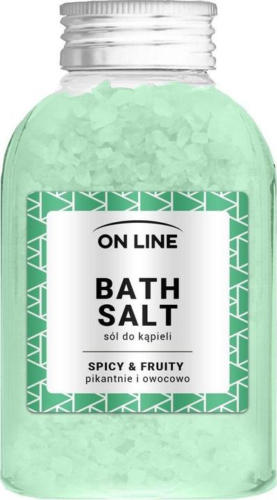 On Line Würzig-fruchtiges grünes Badesalz 600g (Badesalz)