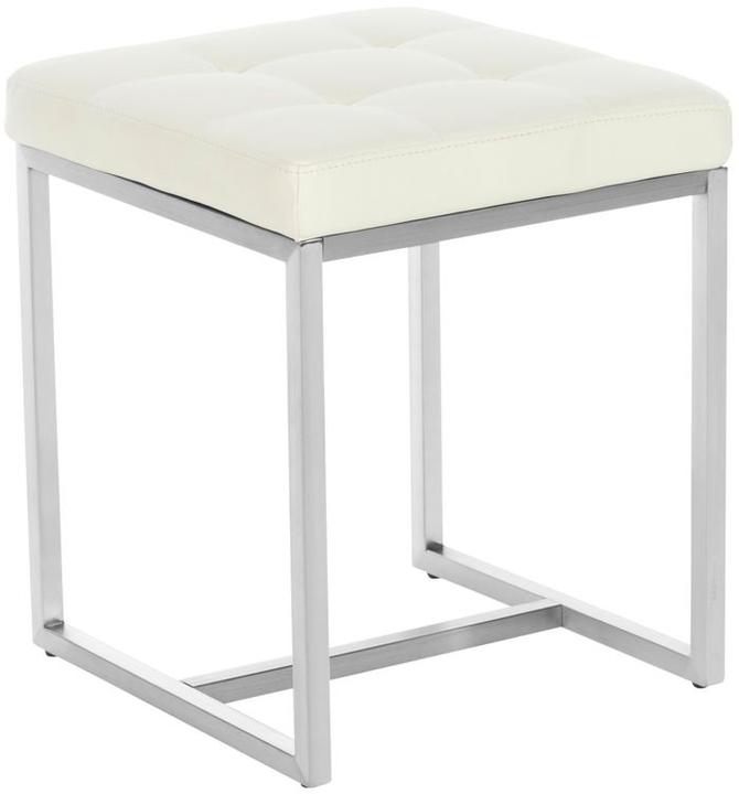 Image du produit Swisshandel24 Lot de 2 poufs Barci, crème