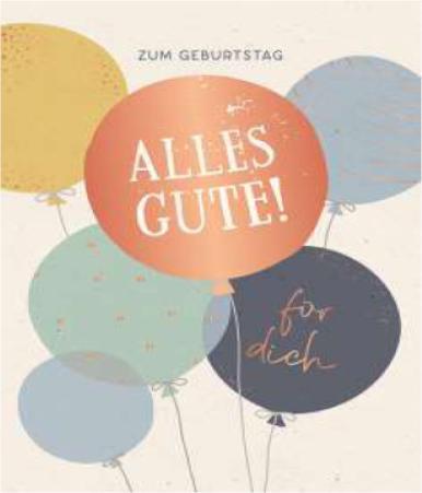 Produktbild Postkarte Vintage Art Alles Gute zum Geburtstag