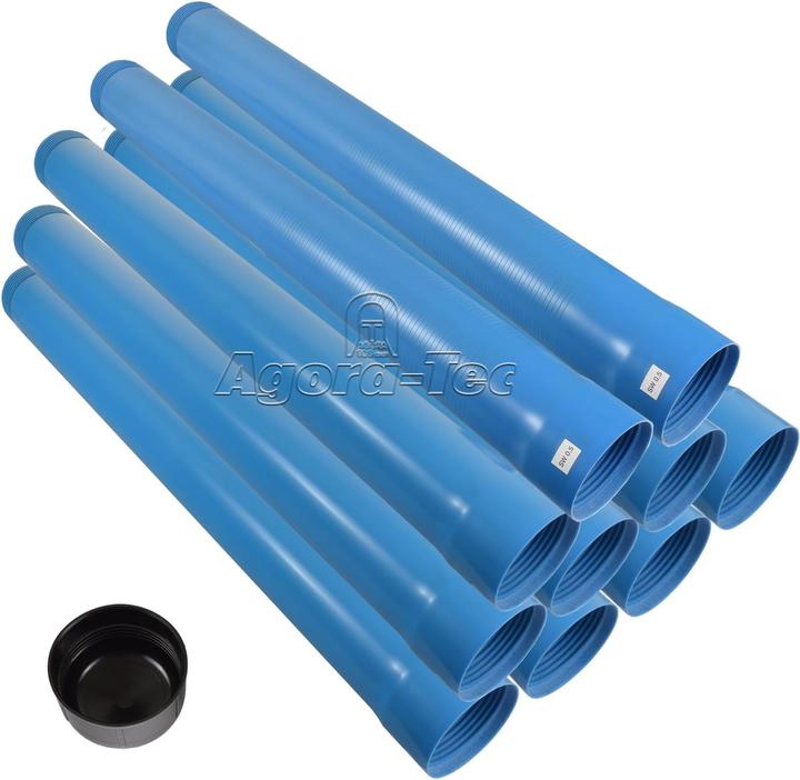 Agora-Tec 4-Zoll DN100 Brunnenrohr (Schlitzweite 0.5mm)