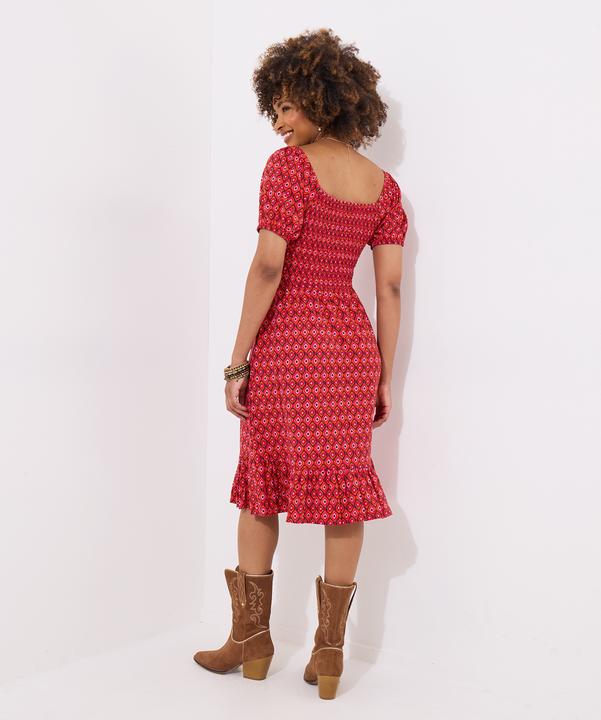 Produktbild Joe Browns Geo Print Shirred Waist Cap Sleeve Jersey Dress (6)