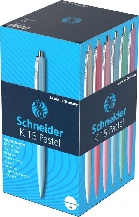 Produktbild Schneider K15 - Kugelschreiber (Assortiert Pastell, 50 x)