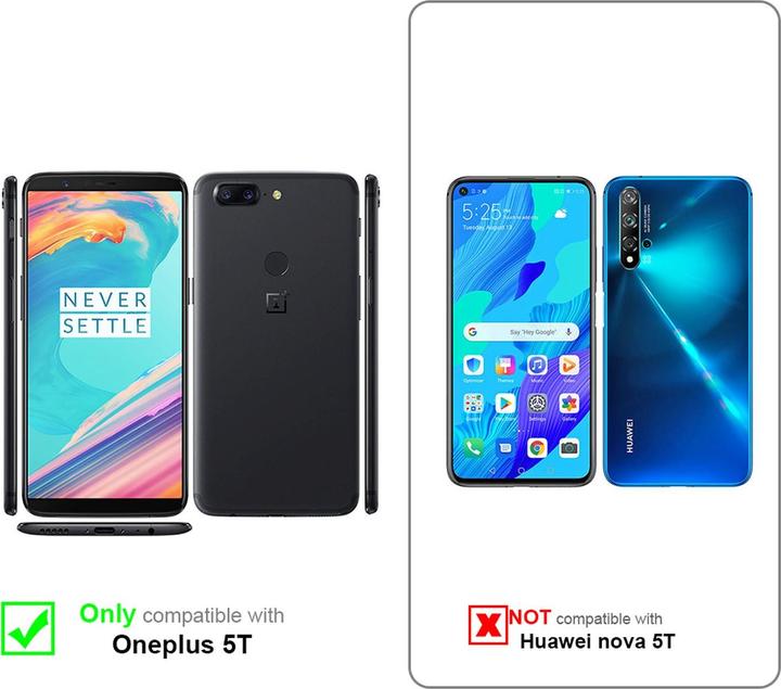 Productafbeelding Cadorabo Boek Onzichtbare Magneethoes (OnePlus 5T)