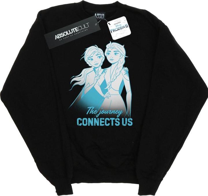 Actual product image Disney Mens Frozen 2 Elsa and Anna The Journey Connects Us Sweatshirt (XXL)