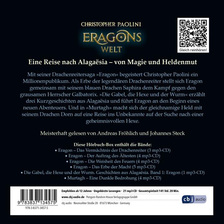 Actual product image Eragon's World - The Legacy of the Dragonriders - The Elder's Quest - The Wisdom of Fire (Christopher Paolini, German)