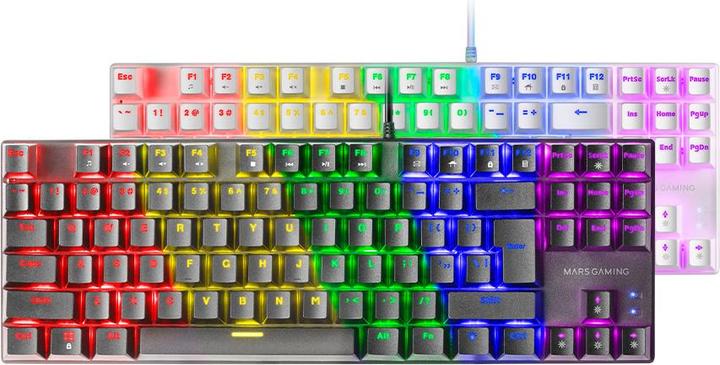 Produktbild Mars Gaming MK80 Mechanische Tastatur für Spiele RGB / Brown Switch / US (US, Kabelgebunden)
