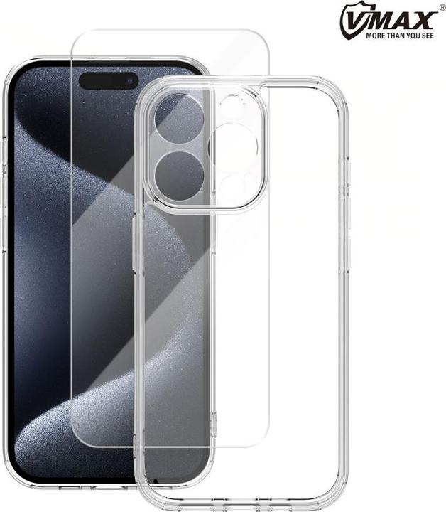Actual product image Vmax set case + glass 2,5D premium for Samsung Galaxy A14 4G / A14 5G (Samsung Galaxy A14)
