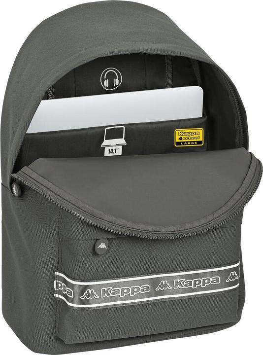 Actual product image Kappa school rucksack 31 x 41 x 16 cm Grey