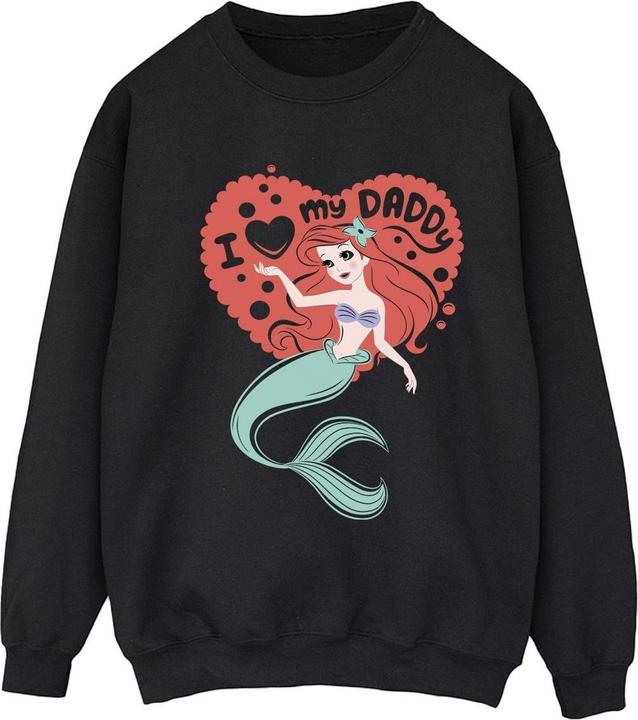 Actual product image Disney Womens/Ladies The Little Mermaid Love Daddy Sweatshirt (L)