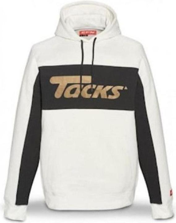 CCM Nostalgia Tacks Logo SR Kapuzenpullover (Weiss, M) (M)