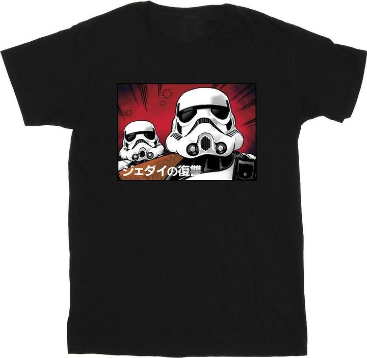 Actual product image Star Wars Mens Stormtrooper Japanese T-Shirt (L)