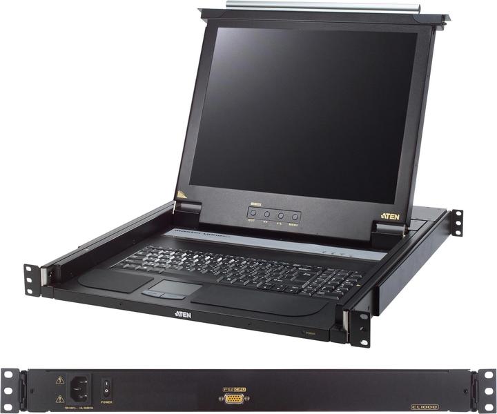 Aten 17" TFT KVM console for 1U rack