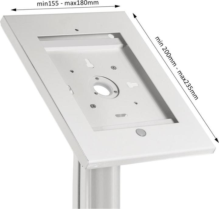 Actual product image Maclean Stojak podłogowy do tabletu MC-724 (kolor biały)