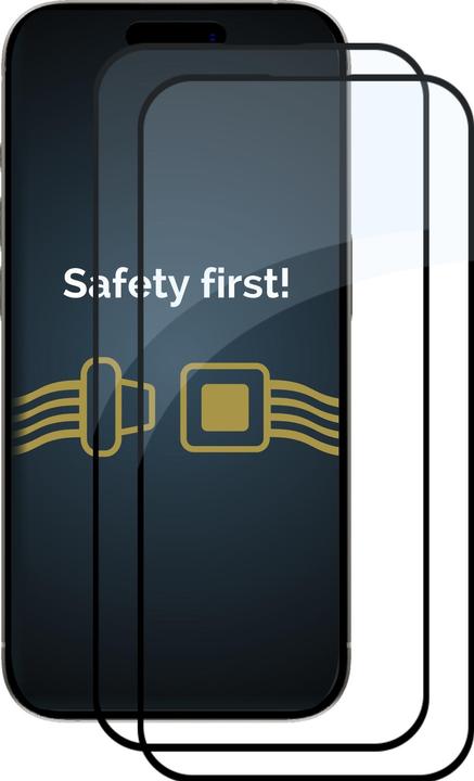 Immagine prodotto Savvies Protezione dello schermo in vetro blindato a schermo intero (2 Pezzo/i, Apple iPhone 15 Plus)
