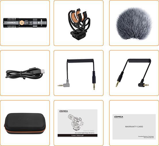 Image du produit Comica VM10 Pro Microphone directionnel compact avec 3.5mm EN USB-C