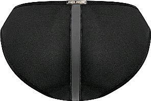Actual product image Male Power Landing Strip Bikini Brief - Black - L (L)