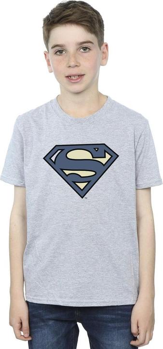Actual product image Boys Superman Indigo Blue Logo T-Shirt (128)