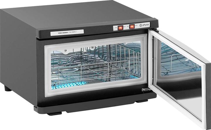 Produktbild Physa Kompressenwärmer Kosmetik Handtuchwärmer mit UV-Sterilisation 70 °C 230 W 16 L