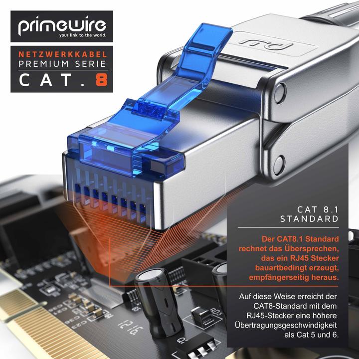Produktbild Primewire Netzwerkkabel (S/FTP, CAT8.1, 30 m)