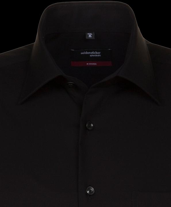 Image du produit Seidensticker Chemise 1/2 Regular Kent sans fer black (XL)